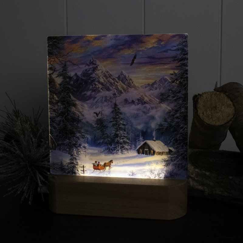 Mountain Christmas LED Nightlight