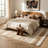 Rug Branch Karsoni 8' x 11' (7'10" x 10'10") Beige/Brown Linear Abstract Indoor Area Rug, Comtemporary, Medium Pile, Stain-Resistant Carpet - Living Room, Bedroom, Dining Room, and Kitchen-945079290