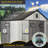 8X8ft Resin Outdoor Storage Shed With Lockable Door, Waterproof Outside Sheds With Windows & Vents, Heavy-Duty Plastic Tool Storage Shed For Patio Furniture, Lawn Mower, Bike-124356807-124356811