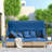 4 Pieces Uv-proof Resin Wicker Patio Sofa Set Included A 4-seat Sofa, 2 Ottomans, A Lifting Table, Retractable Canopy, Cushions And Adjustable Backrest-1603490814