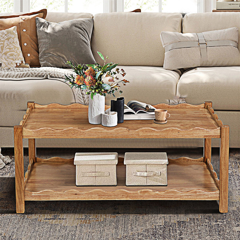 Table basse avec centre et tablette