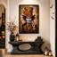 «Mad Hatter» avec art et toile orange-390698879