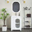 Meuble-lavabo simple 20 po avec plateau en céramique Joab