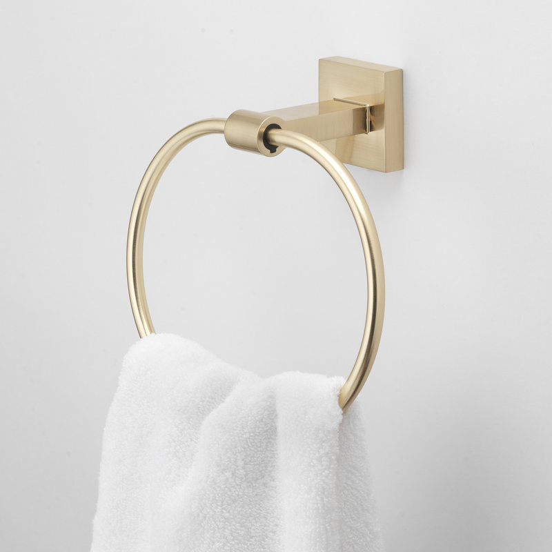 Ensemble de quincaillerie de salle de bain 4 pièces GlideRite Avalon - 9024-Kit-SQ, Or champagne