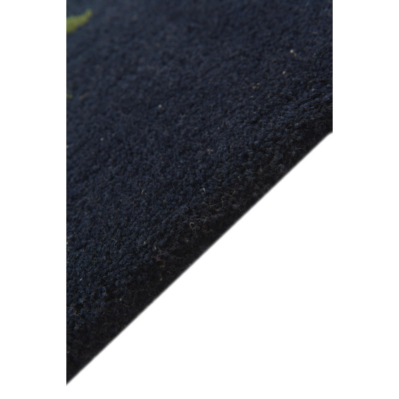 Square Navin Navy Blue Rug