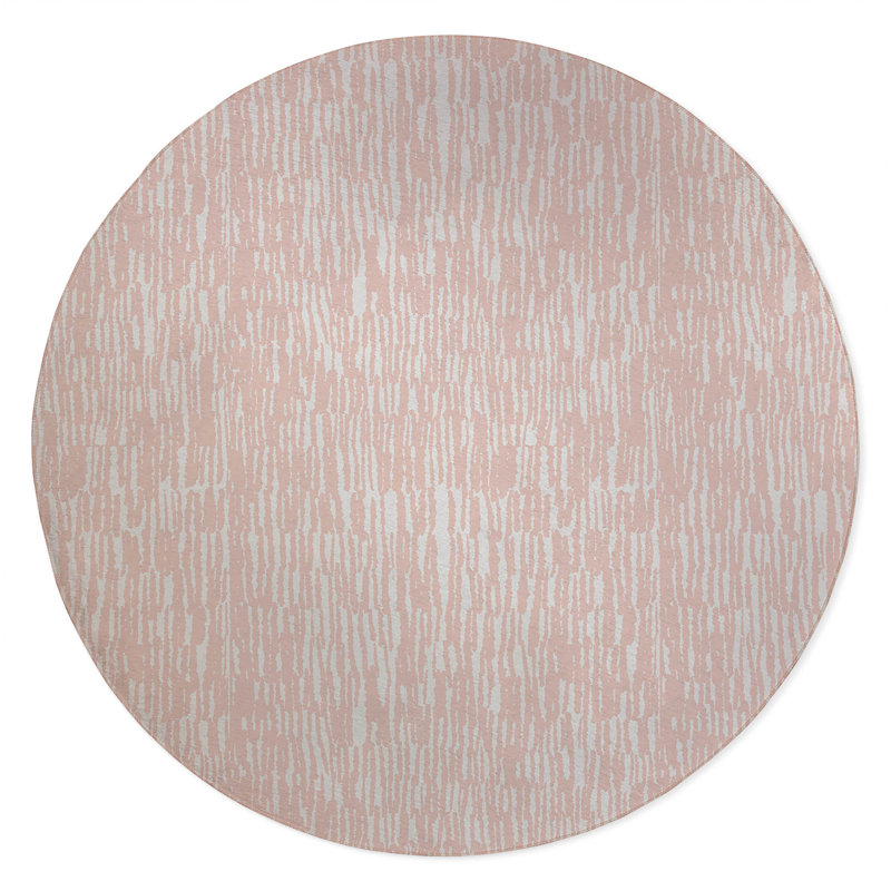 Strands Non-Slip Outdoor Rug, Round 5'