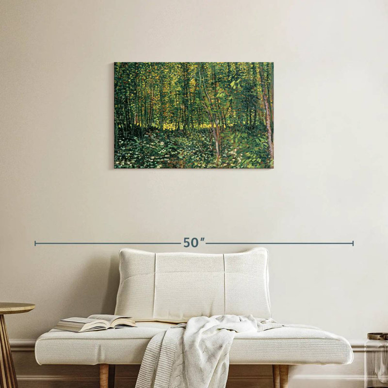 Alvord, arbres et sous-bois, H 20 po x l 30 po