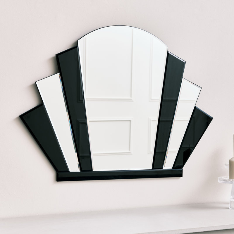 Alexcis Flat Wall Mirror, Black