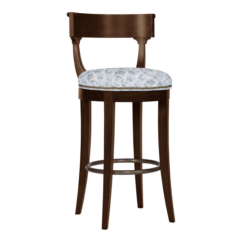 Miles 41" Bar Stool, Navada Snow, Havana, Yes