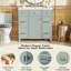 Meuble-lavabo sur pied avec plateau en résine de L 36 po x l 18 po-92287102-92287101