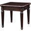 End Table With Detail And Surface Warm Rectangular For Home Decoration