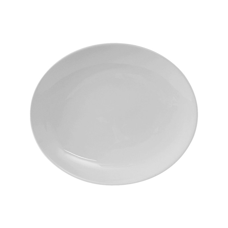Tuxton Florence Vitrified China Platter, 0.88" H x 11.5" W x 9.88" D