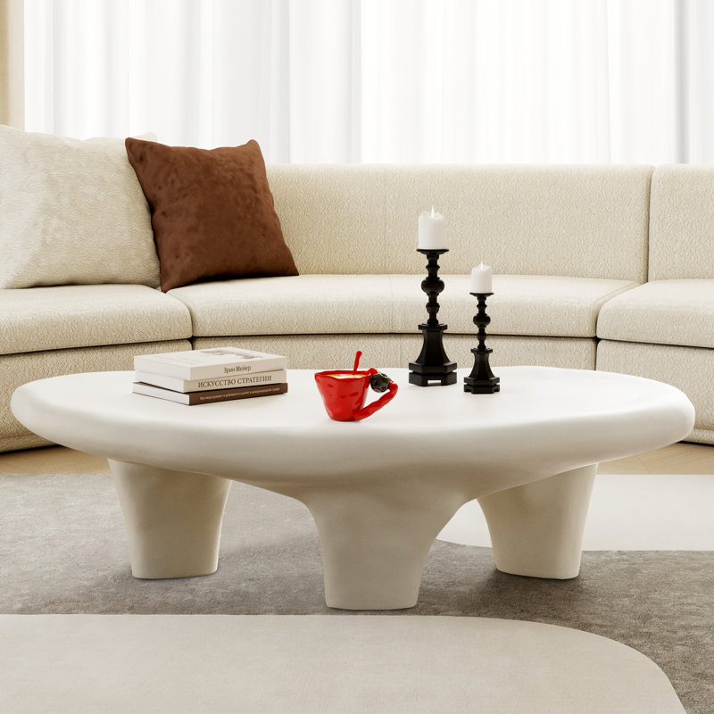 Table basse 47 "Cloud, Crème