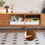 Meuble télé de style moderne jumelé à une table basse