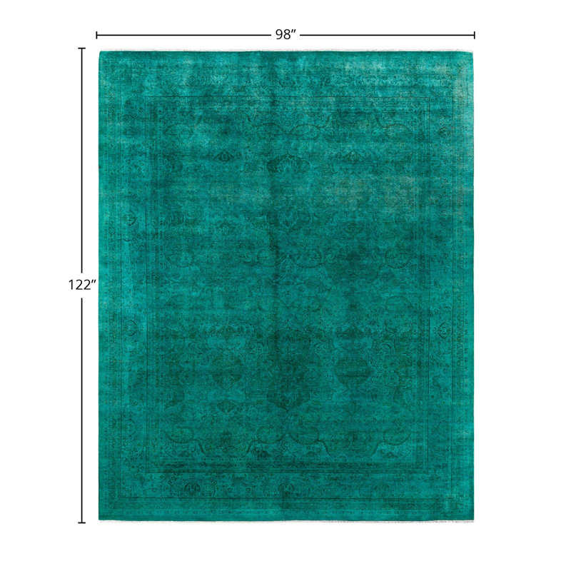 Overyed One-of-a-Kind Rectangle 8'2" X 10'2" Hand Knotted Area Rug