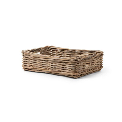 Rattan Rectangle Tray Large