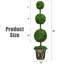 Buis artificiel 48 po en pot