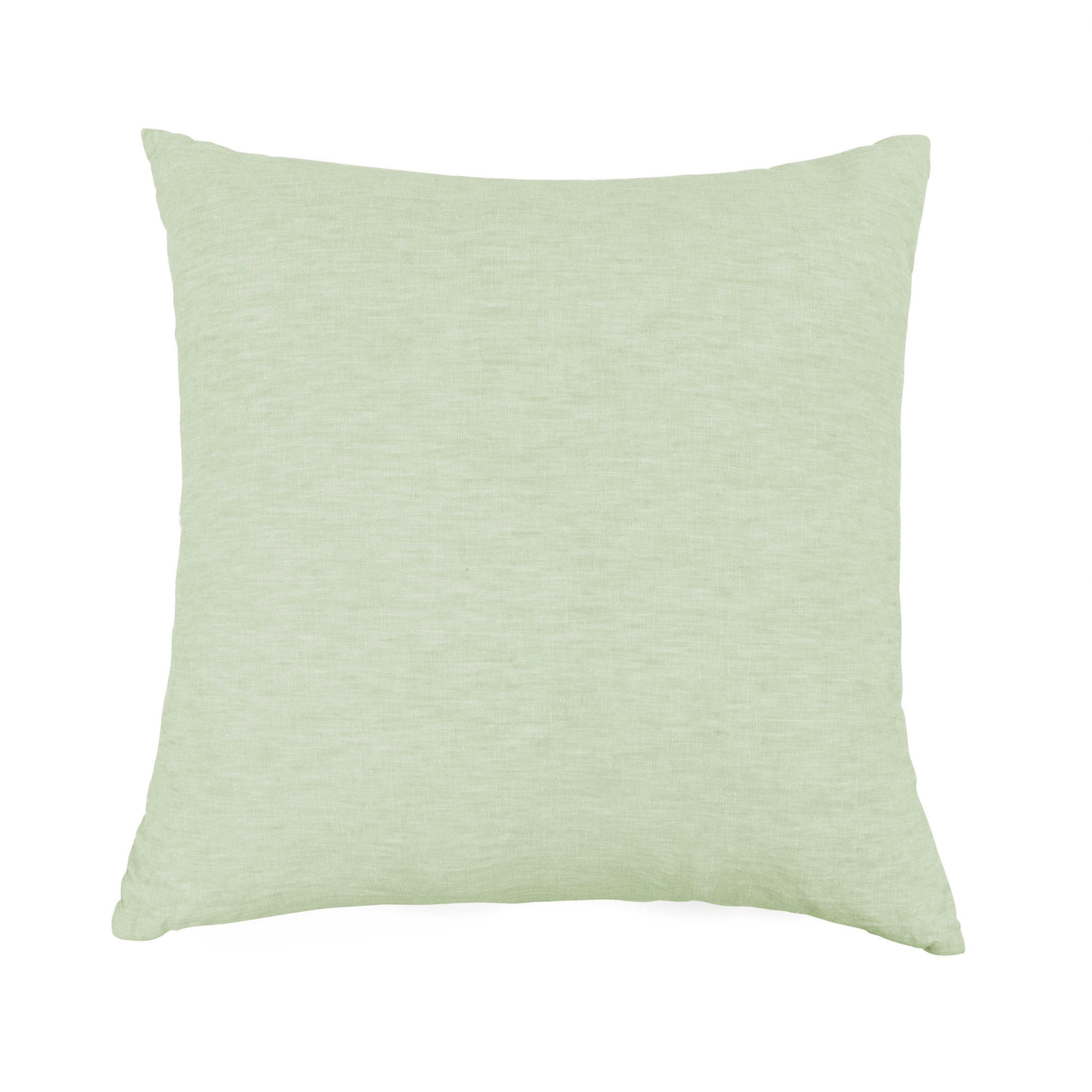 100% French Linen Pillow Sham, Square 20", Matcha
