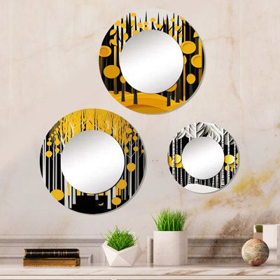 Castoro Metal Round Mirror