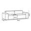 Canapé modulaire brun en cuir véritable-122909009