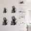 Guitare, décoration murale abstraite moderne, décoration murale suspendue-124840016-124840015