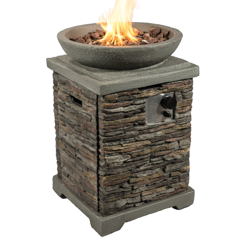 Round Concrete Propane Smokeless Fire Pit