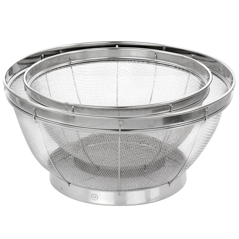 Martha Stewart Stainless Steel 2 Piece Strainer Set
