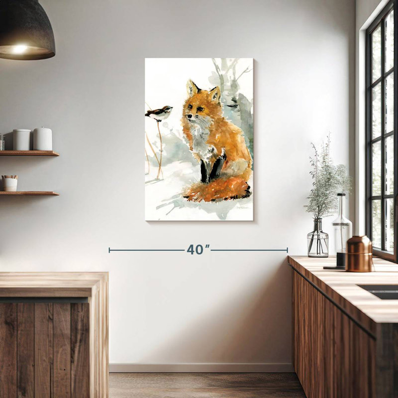 Brampt Fox And Friend, 36" H x 24" W