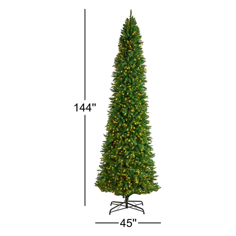 144' H Lighted Artificial Pine Christmas Tree