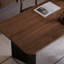 Bureau rectangulaire en bois de noyer durable-2039250322