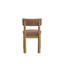 Chaise de salle à manger en bois avec dossier rembourré et siège Mira, ensemble de 2-726815677