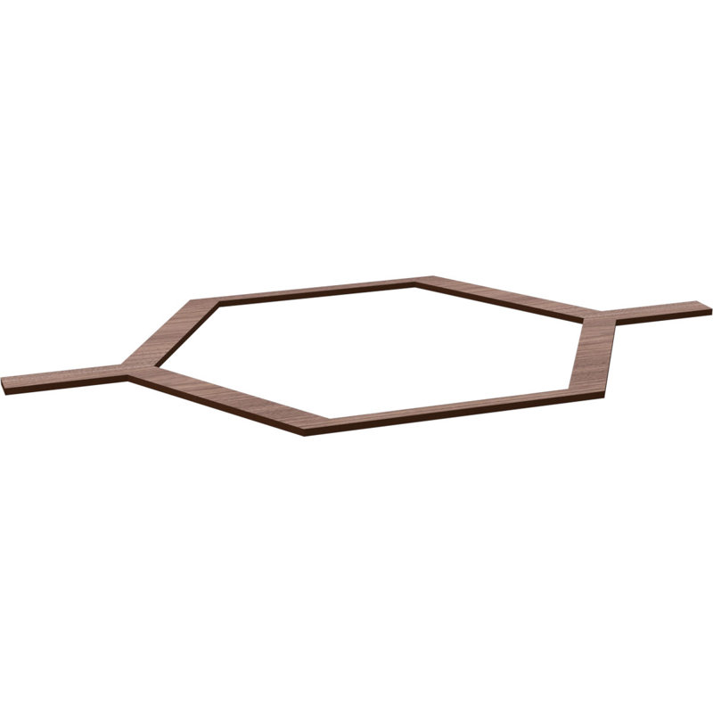 Charpente Westmore, Noyer, H 47,25 po x l 81,83 po x P 0,375 po
