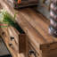 Buffet décoratif rétro en bois de noyer massif