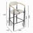 Upholstered Barstools Set of 2