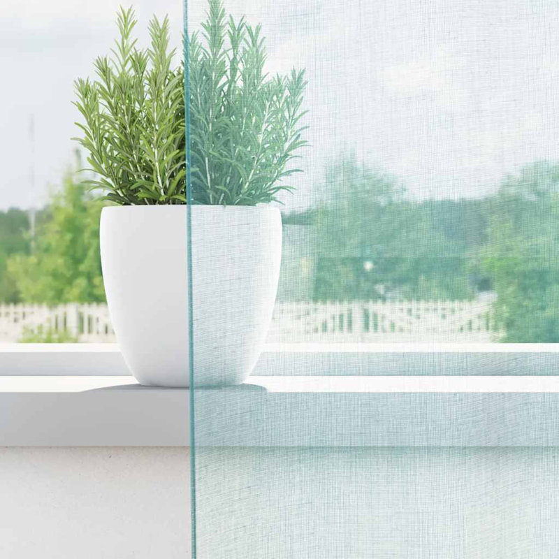 Semi Sheer Curtain Pair, 140cm Width x 175cm Drop, Turquoise