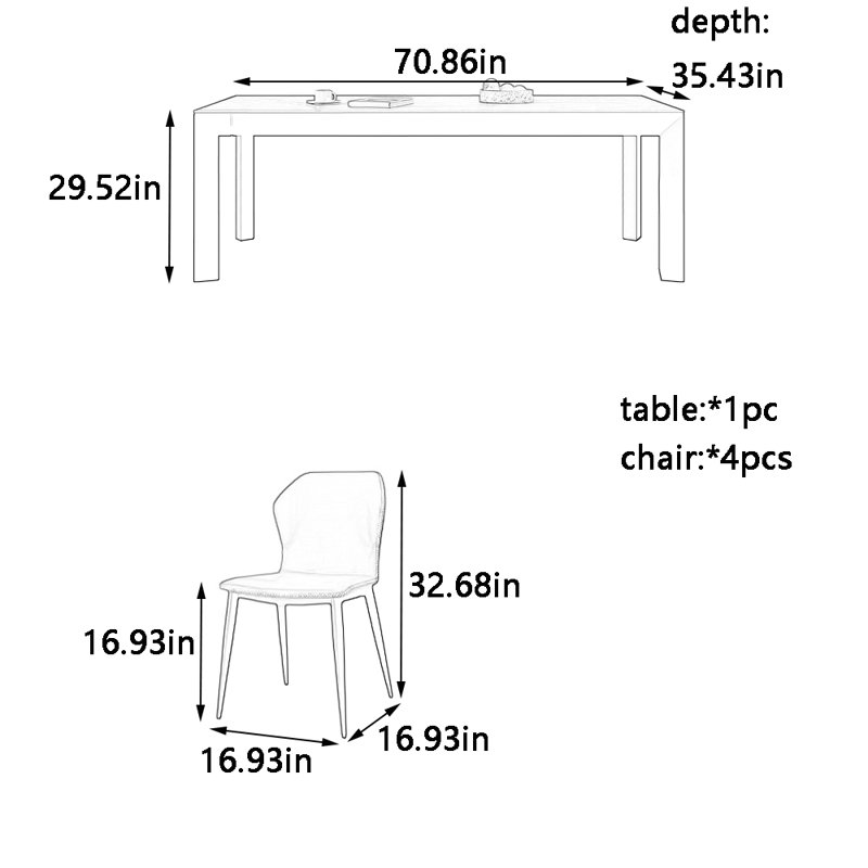 Olmo, 29.52"H x 70.86"L x 35.43"W