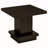 Mbala Cappuccino Square Pedestal End Table