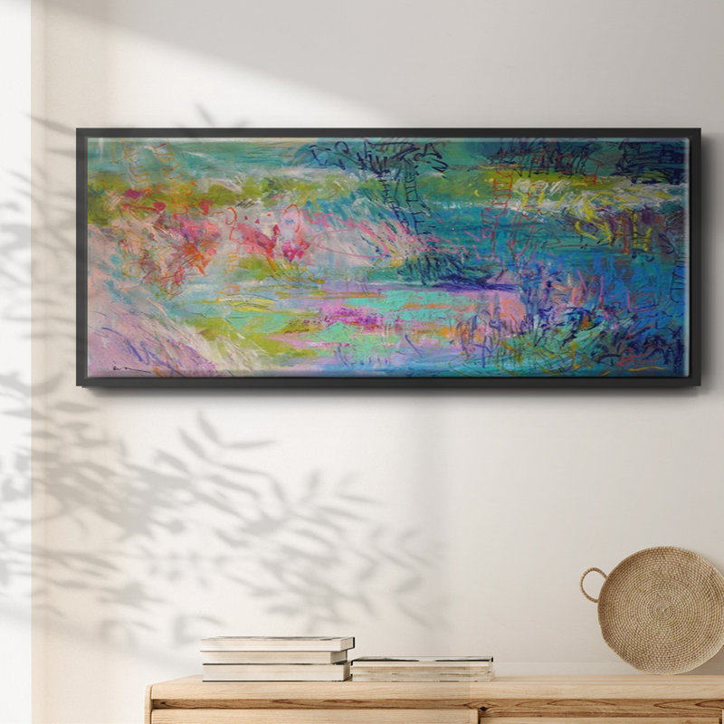 «Floating on a Dream», toile encadrée, Noir, H 8 po x l 20 po x P 1,5 po
