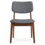 Chaise d'appoint rembourrée en bois massif Avra-954845863