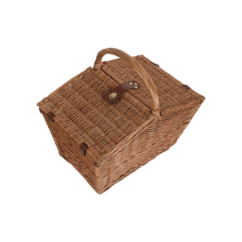 Wicker Double Sided Empty Wicker Picnic Basket