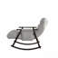 Chaise berçante pliante rembourrée décontractée - dossier / repose-pieds réglable, poches latérales, multi-scène-940515610