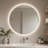 Epperly LED Round Bathroom Mirror with Bluetooth Dimmable Brightness Anti-fog Function-1777631660