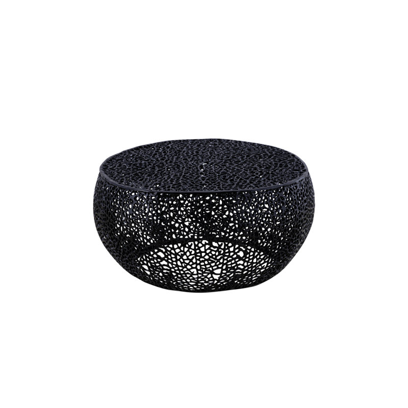 Table basse ronde, Noir