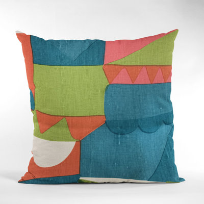 Dino Linen Indoor/Outdoor Pillow Cover & Insert