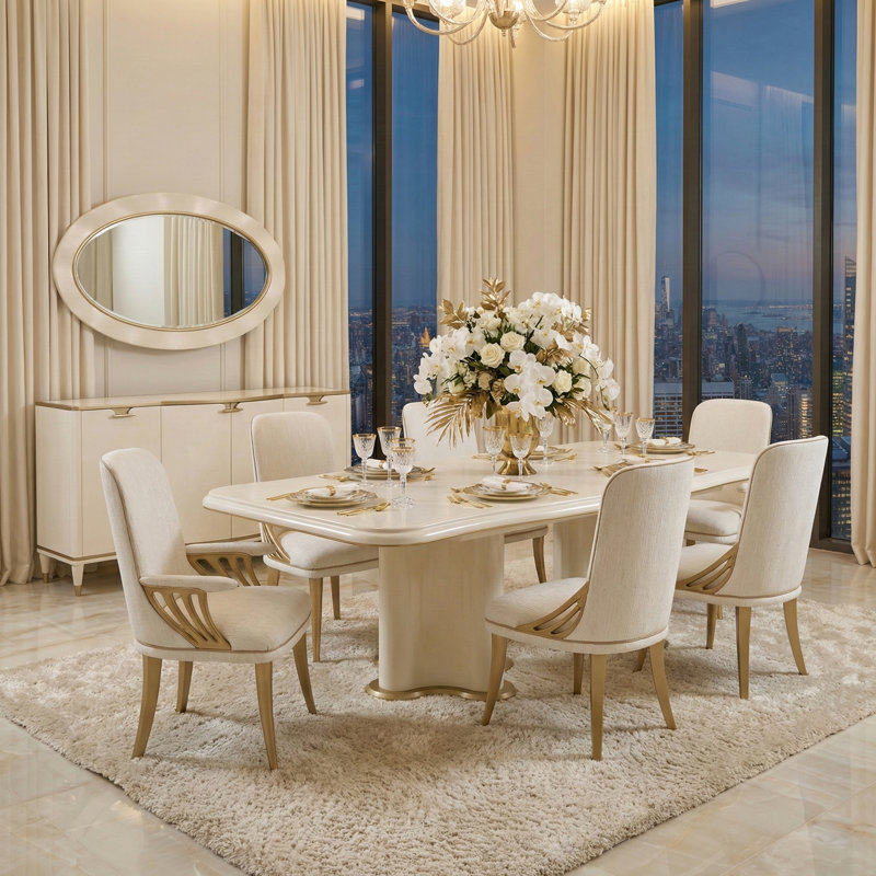 La Terrazza Dining Side Chair - Creamy Pearl