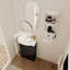 Meuble-lavabo autoportant avec lavabo et support de rangement-78666457