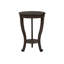 Table de bout ronde à 2 niveaux avec design élégant et rangement fonctionnel