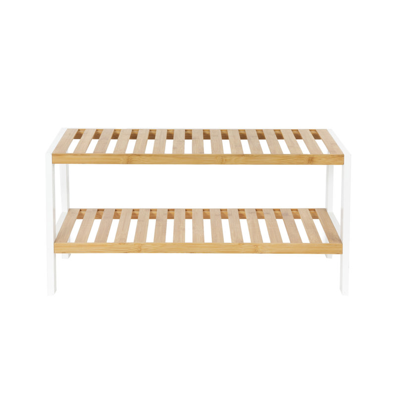8 Pair Solid Wood Shoe Rack