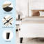 Structure de lit double en velours / tête de lit capitonnée à oreilles verticale / lit plateforme tapissier / lattes de bois / aucun sommier requis / assemblage facile / beige-1523120301