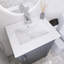 Petit meuble-lavabo sur pied 20 po avec lavabo en céramique blanc-1967481544